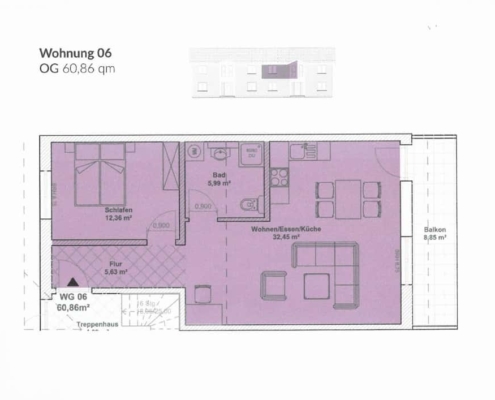 Grundriss Wohnung Nr.6